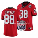 Georgia Bulldogs Jalen Carter Men's #88 Red 2022 Peach Bowl Playoff Football NCAA Jersey 2406AFMC2