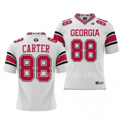 Georgia Bulldogs Jalen Carter Youth #88 Pick-A-Player White Football NCAA Jersey 2406EHKF2