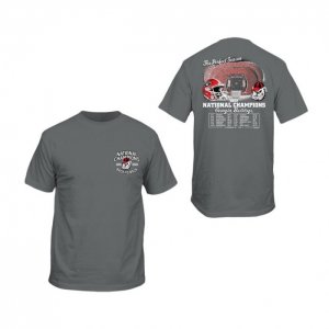 Georgia Bulldogs Men's 2022 National Champions Playoff Gray Recap Football NCAA T-Shirt 2406TBAS7