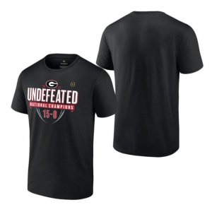 Georgia Bulldogs Men's Playoff Fanatics Branded Home 2022 National Champions Black town Undefeated Football NCAA T-Shirt 2406WVUU1