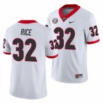 Georgia Bulldogs Monty Rice Men's #32 Away White Game Football NCAA Jersey 2406DFMU2