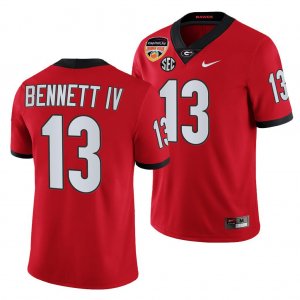 Georgia Bulldogs Stetson Bennett Men's #13 Red 2021 Orange Bowl Playoff Football NCAA Jersey 2406MAWY7